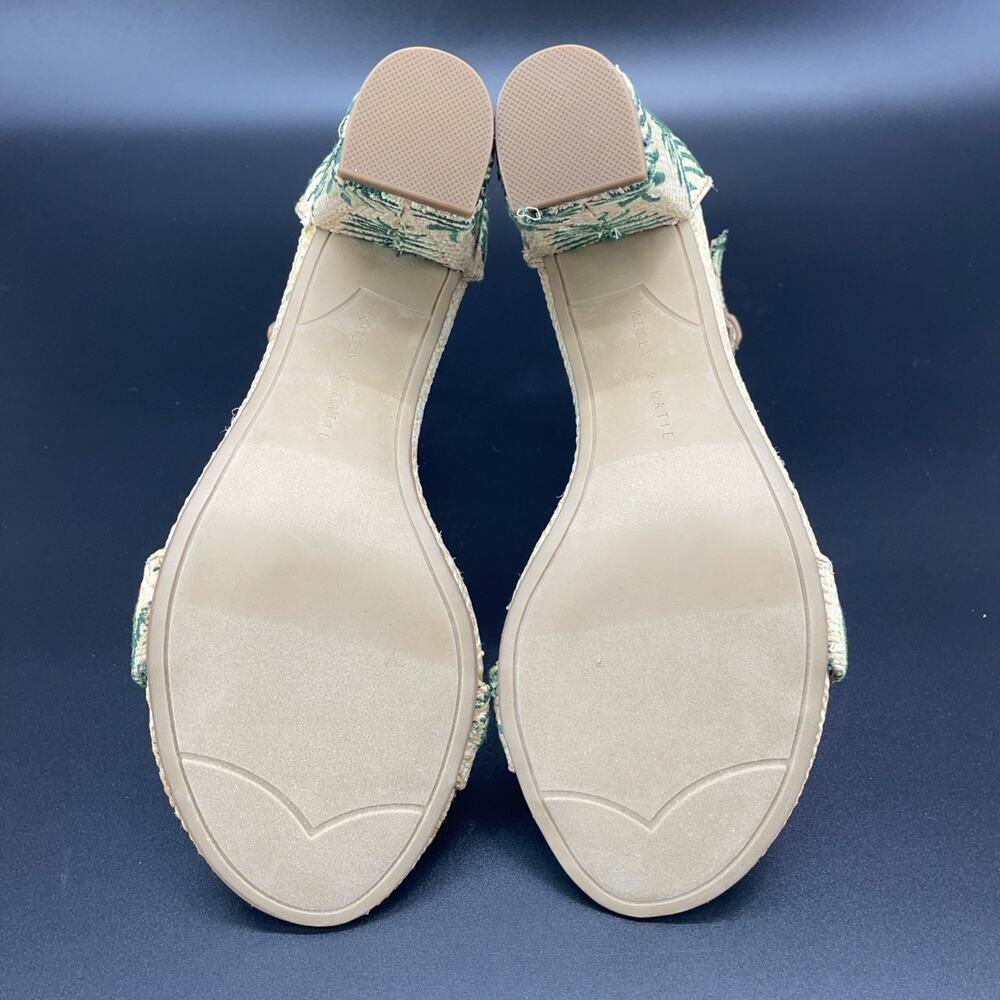 Kelly & Katie Hailee Natural Raffia Womens 8.5M Heels Tropical Beach Resort Wear - Picture 8 of 11